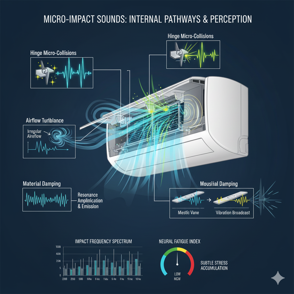 에어컨 내부 미시 충돌음의 확산 및 영향