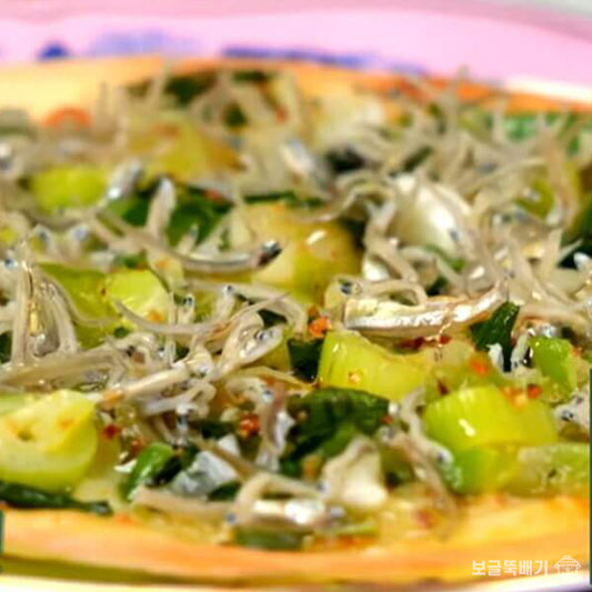 이정현 잔멸치대파피자