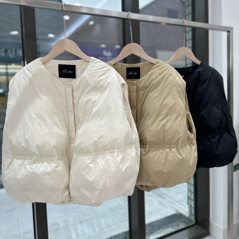 수입 질샌 오버핏 베스트 덕다운 패딩 조끼