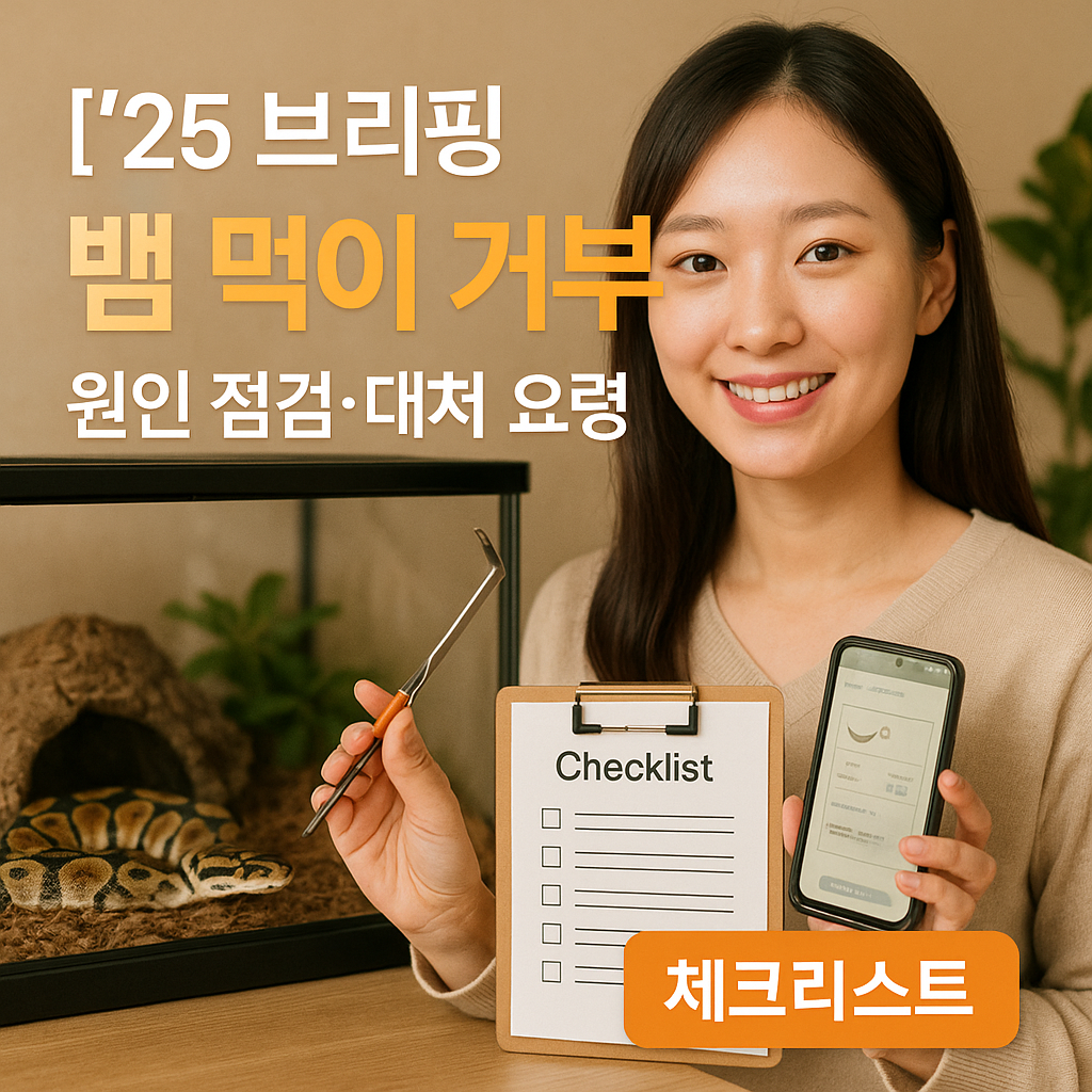 [’25 브리핑] 뱀 먹이 거부 – 원인 점검·대처 요령