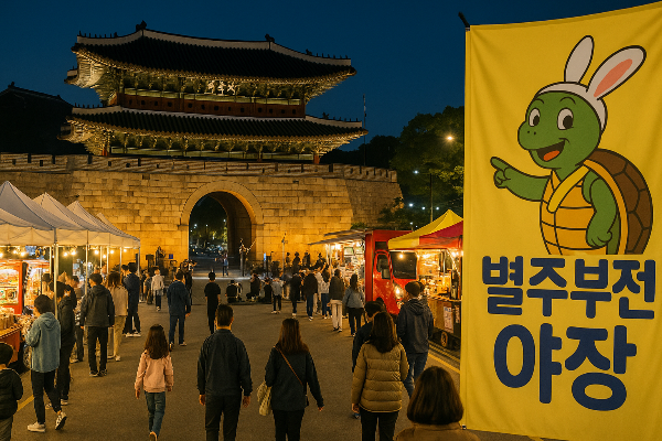 수원 장안문거북시장 별주부전 야장,