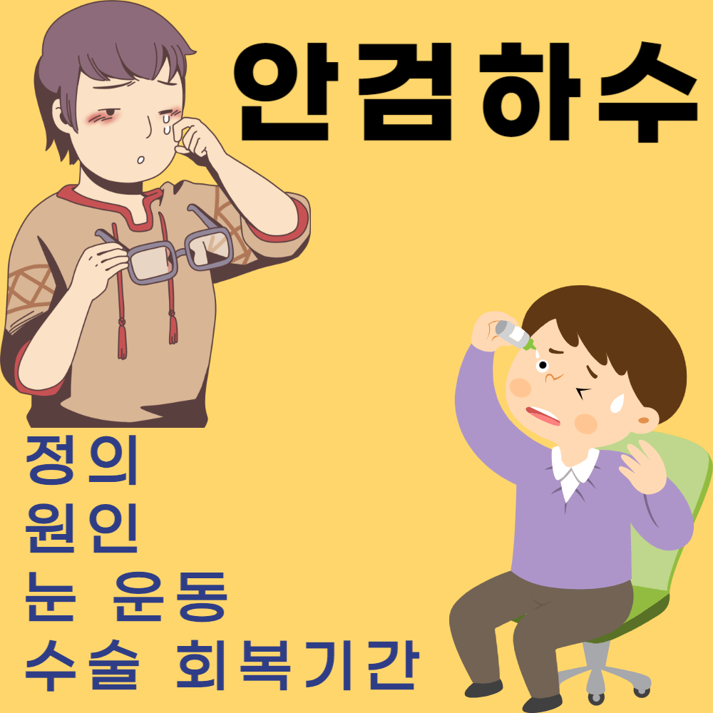 안검하수 뜻과 원인 및 눈 운동, 수술 회복기간