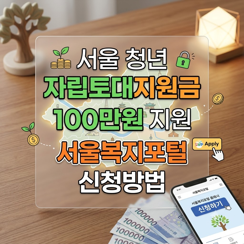 서울 청년 자립토대지원금 신청방법