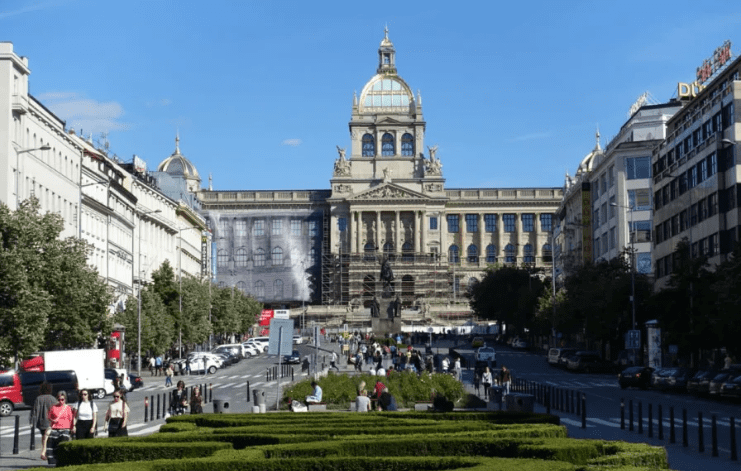 프라하 체코 관광지 추천 바출라프 광장