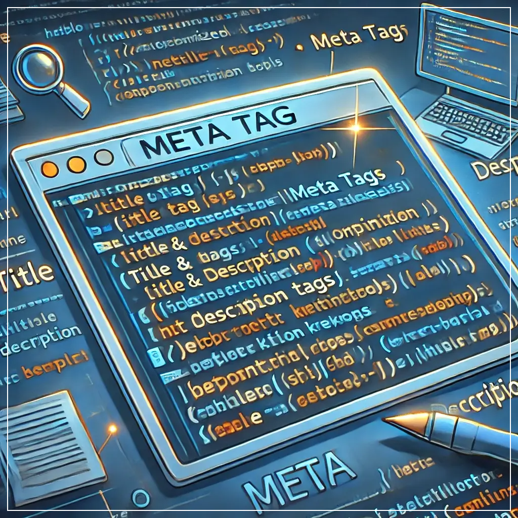 HTML-코드-스크린샷에서-제목과-설명-메타-태그가-최적화된-모습이-강조되어-있으며-관련-키워드가-포함된-잘-작성된-제목과-설명이-보임