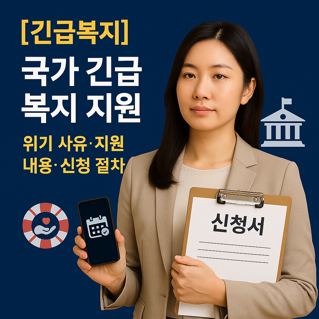 [긴급복지] 국가 긴급복지 지원 ｜ 위기 사유&middot;지원 내용&middot;신청 절차 정리