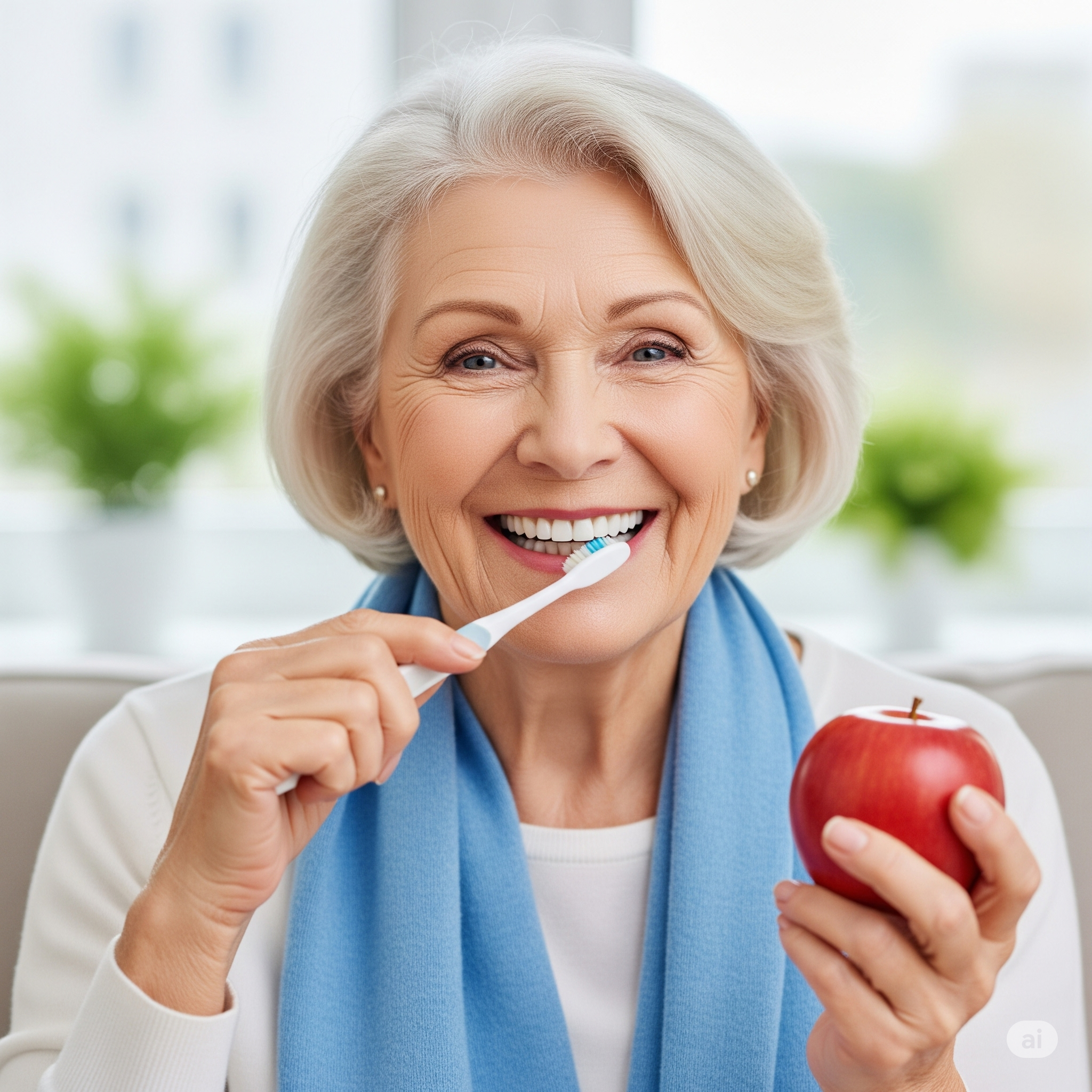 건강한 미소로 활기찬 노년을