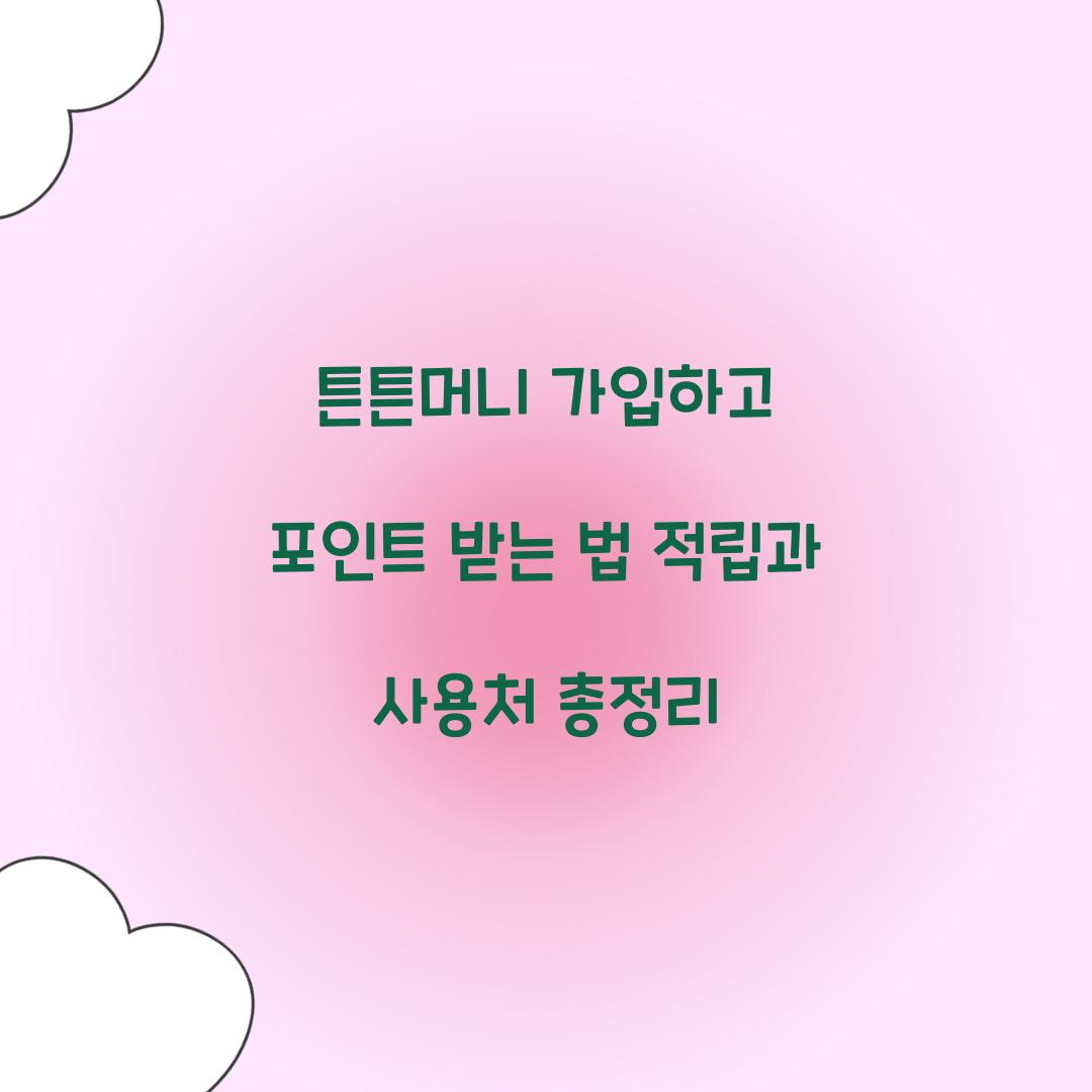 튼튼머니 가입