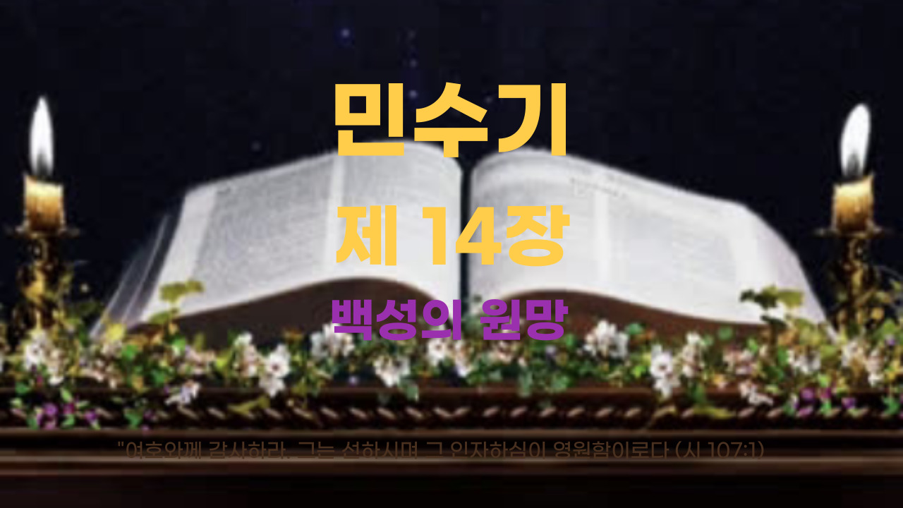 민수기 14장 백성의 원망