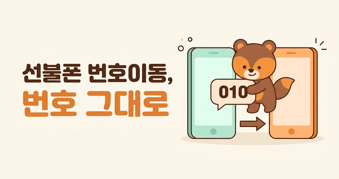 선불폰 번호이동, 쓰던 번호 그대로 선불로 갈아탈 때 확인할 조건과 순서