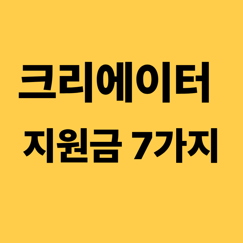 여성크리에이터 지원금
