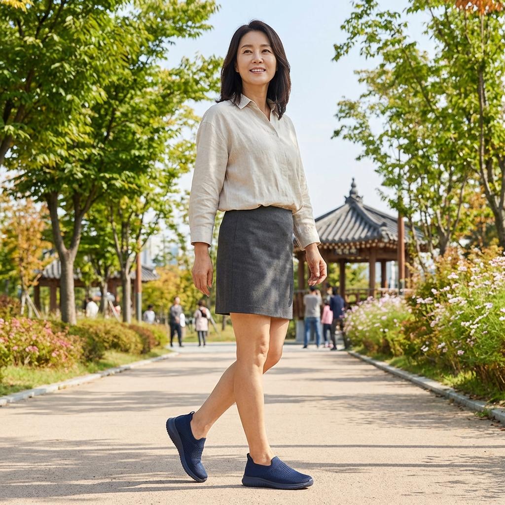 하루 1만 보 걸어도 거뜬한 중년 여성 여행용 신발