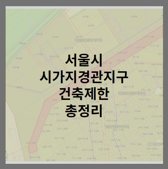 서울시-시가지경관지구-건축체한