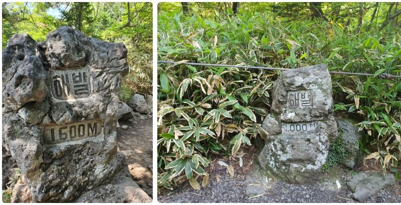 해발 표지석