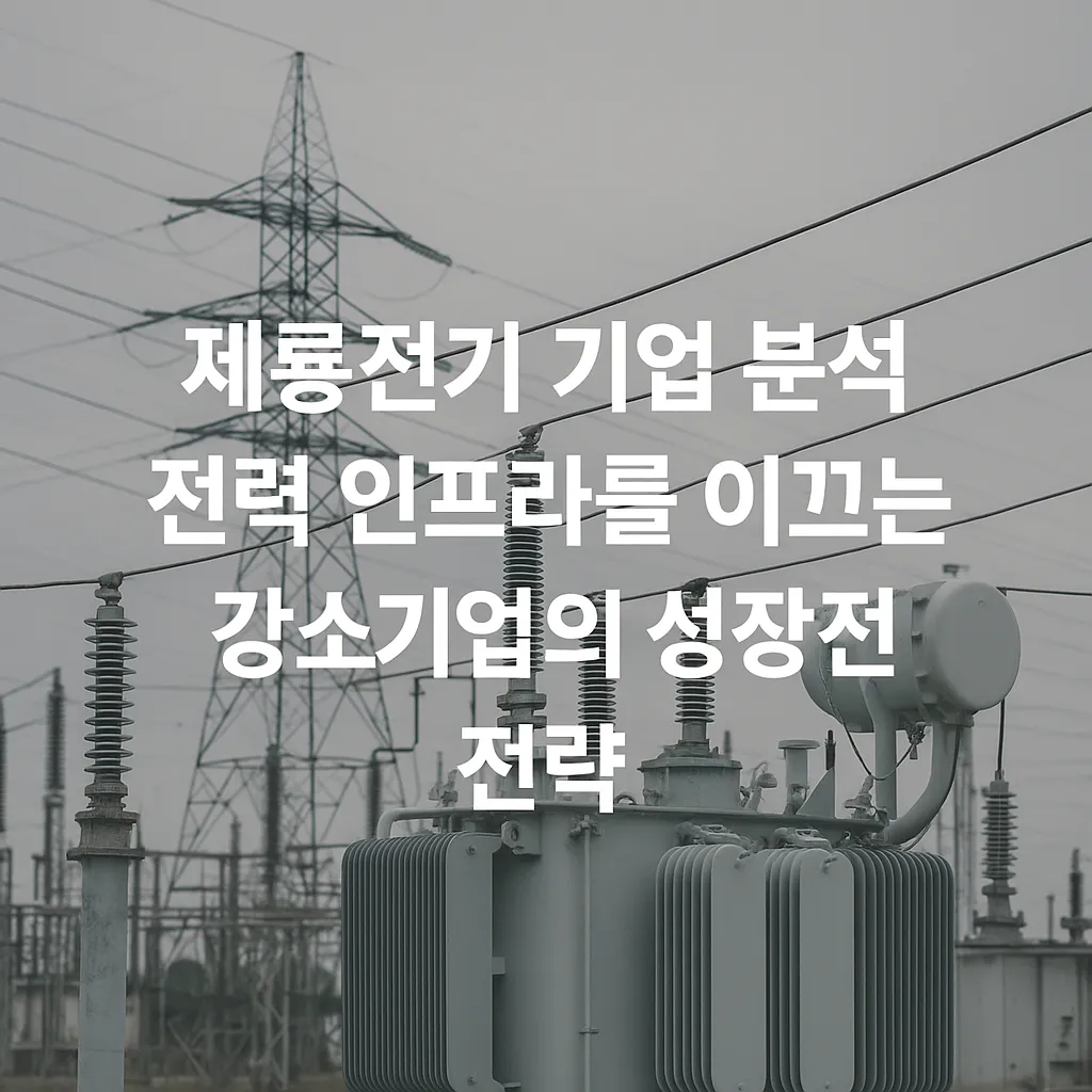 제룡전기 기업 분석