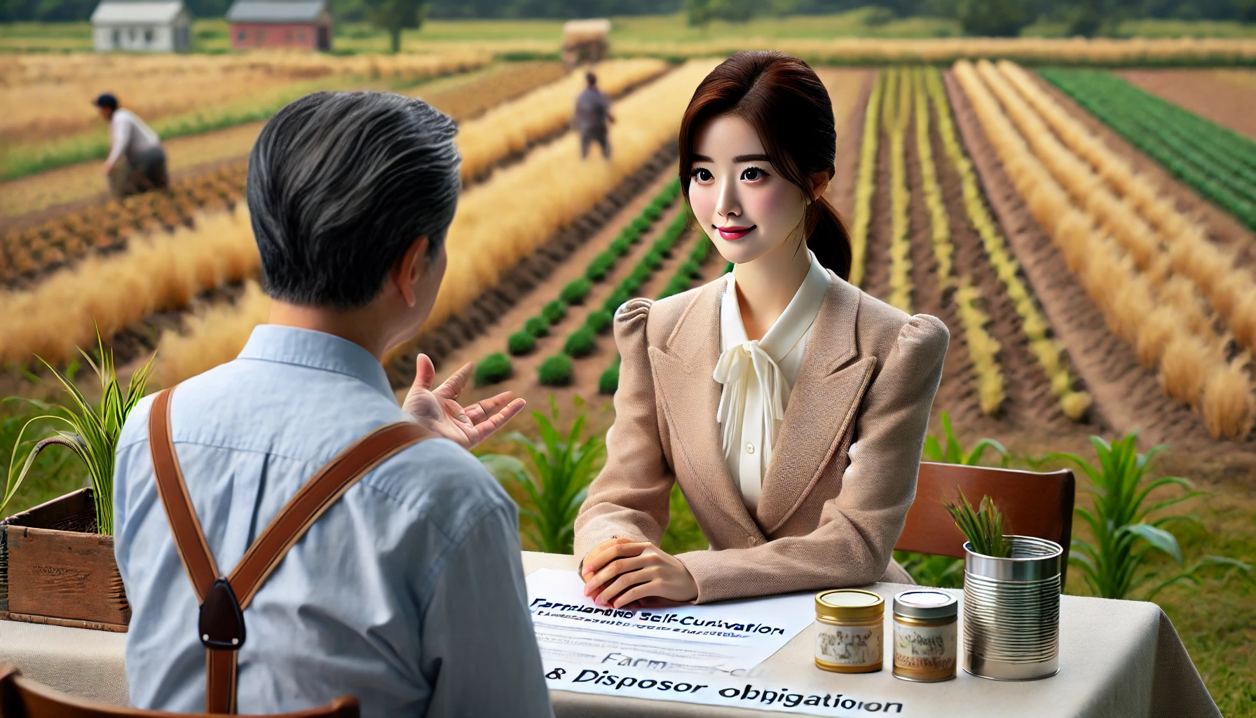 농지자경과 처분의무 확인하는 이미지