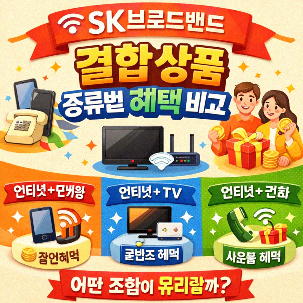 SK브로드밴드 결합 상품, 무엇을 챙겨야 할까