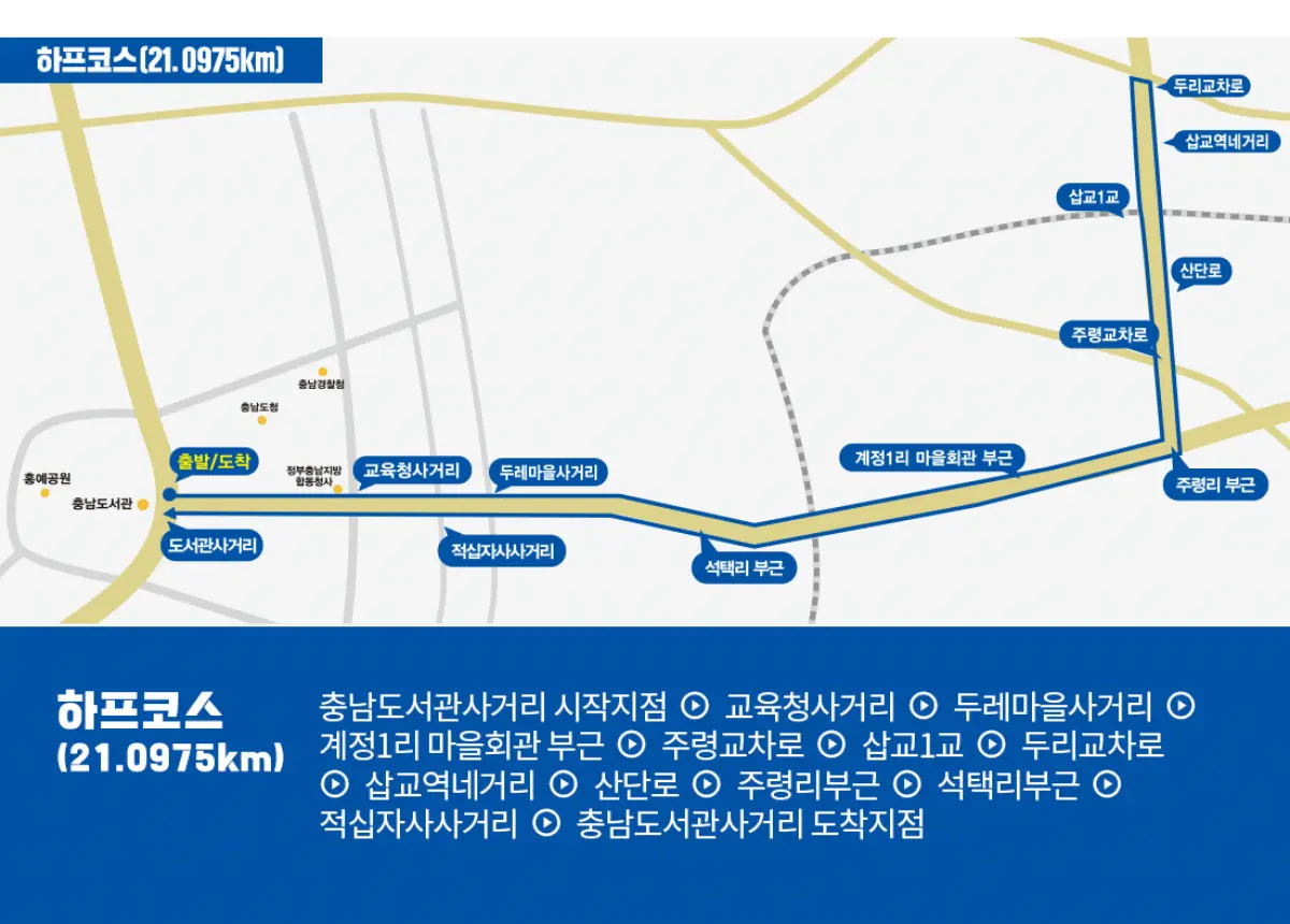 내포마라톤-코스