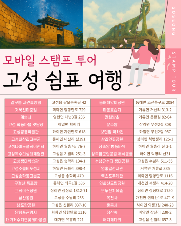 스탬프-투어-경상남도-고성군-스탬프-장소