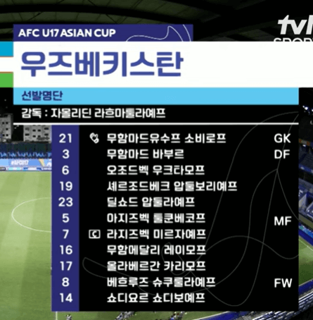 U17한국우즈베키스탄경기