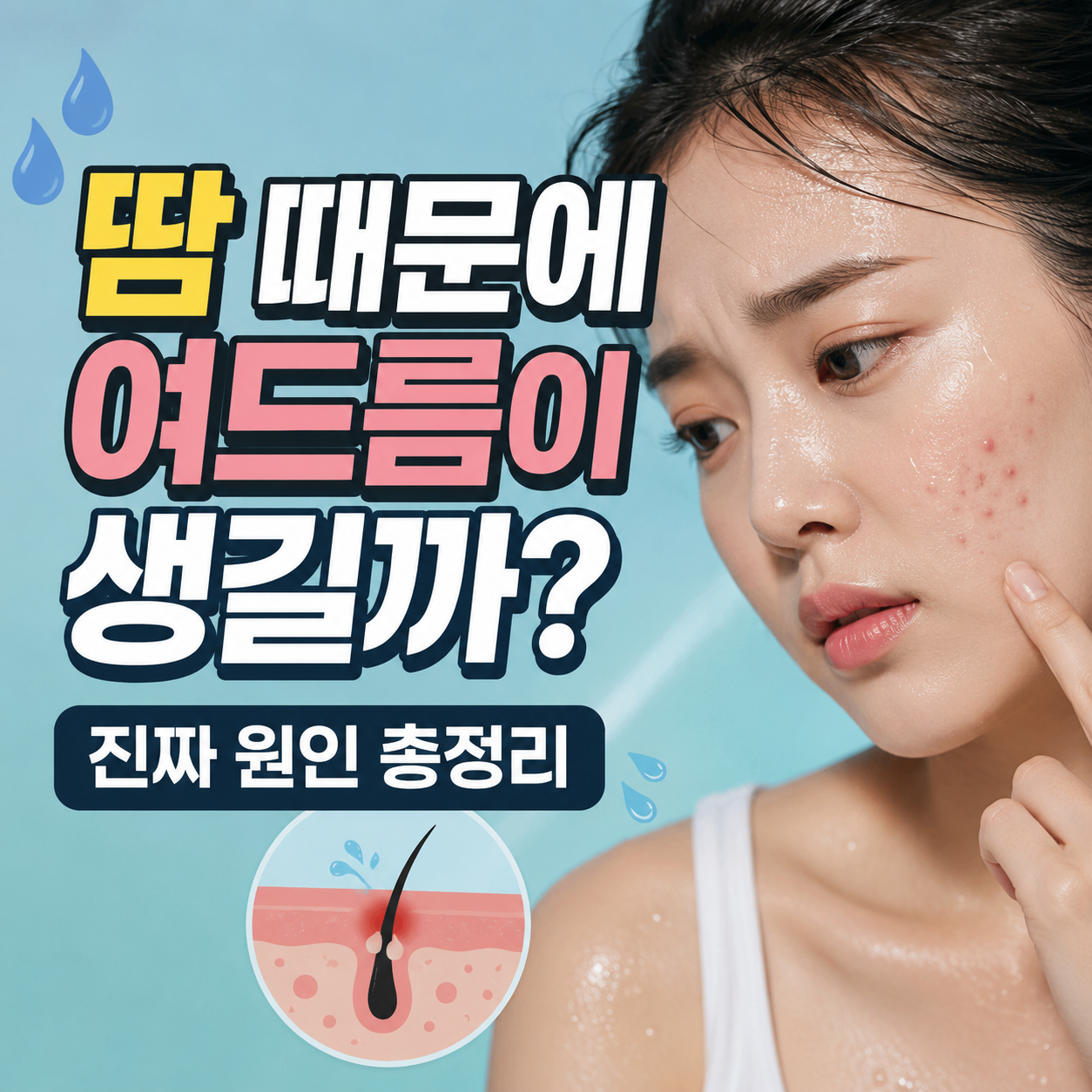 땀 여드름 원인
