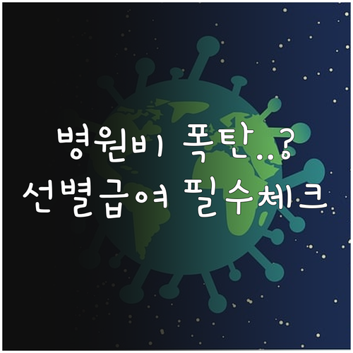 비급여와 다른 선별급여 특징 본인부담..