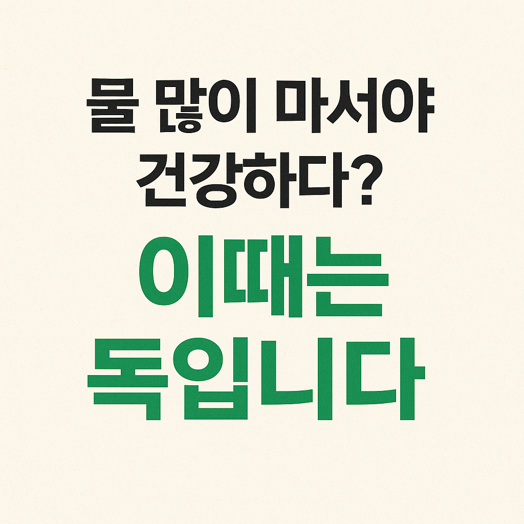 시니어건강, 물, 음식궁합