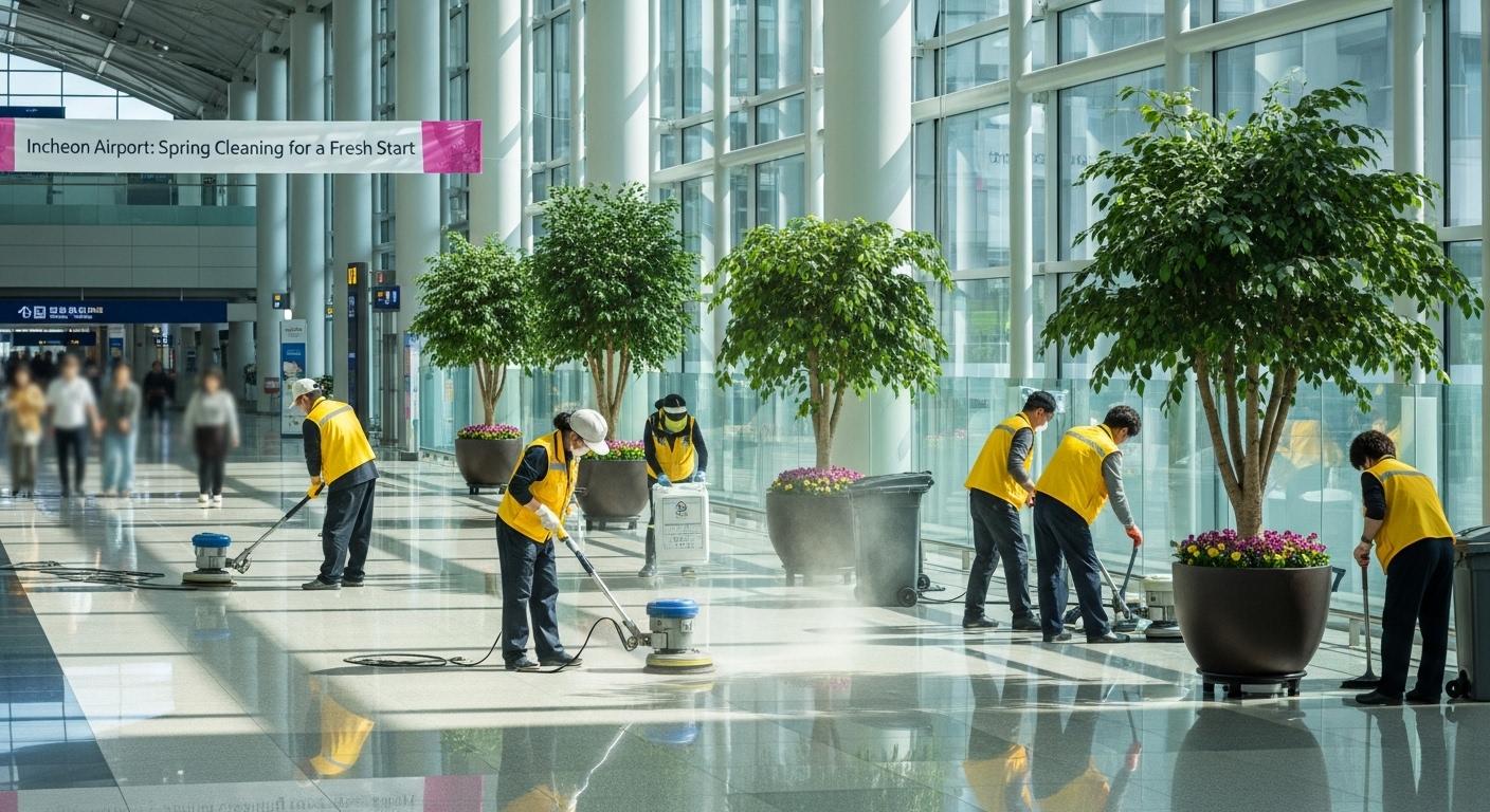 인천공항 봄 대청소 실시