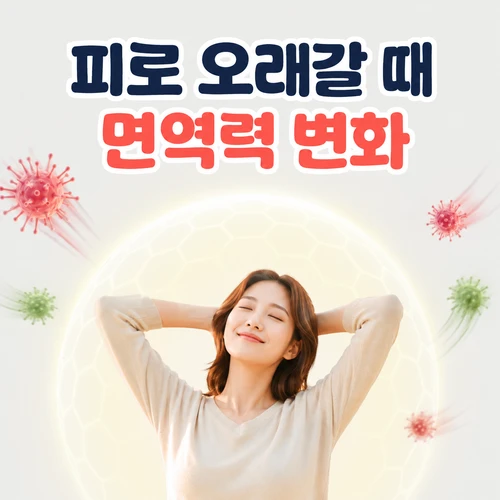 피로 오래갈 때 면역력 변화