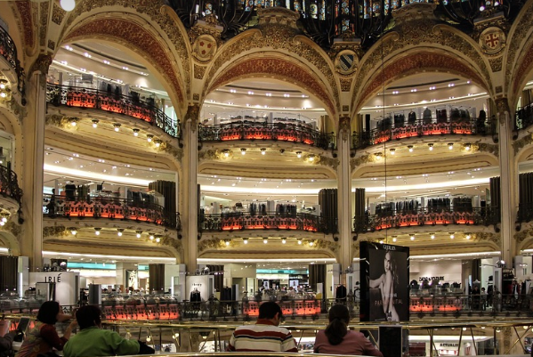 백화점 내부의 모습