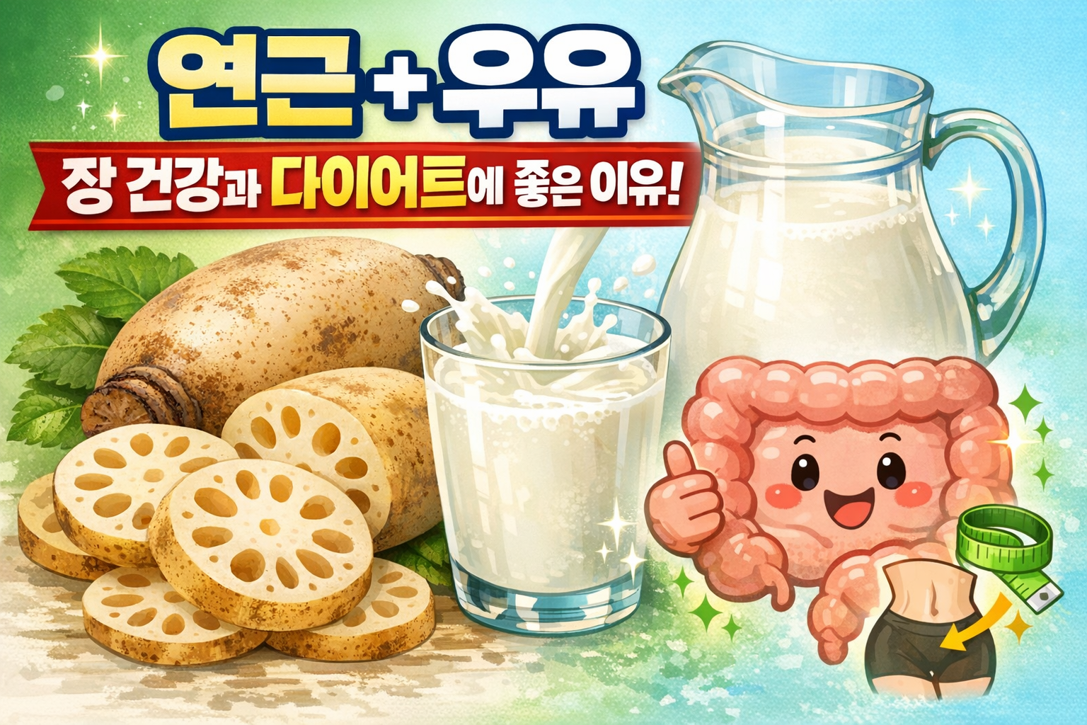 연근+우유