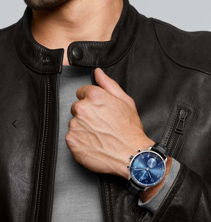 iwc 포르투기저 크로노그래프 착용