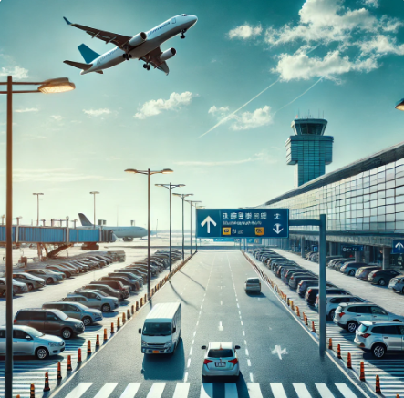 공항 주차장 이미지