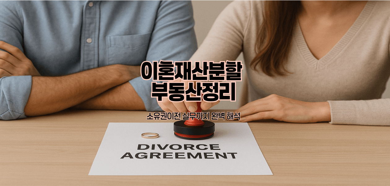 이혼재산분할 부동산정리｜소유권이전 실무까지 완벽 해석