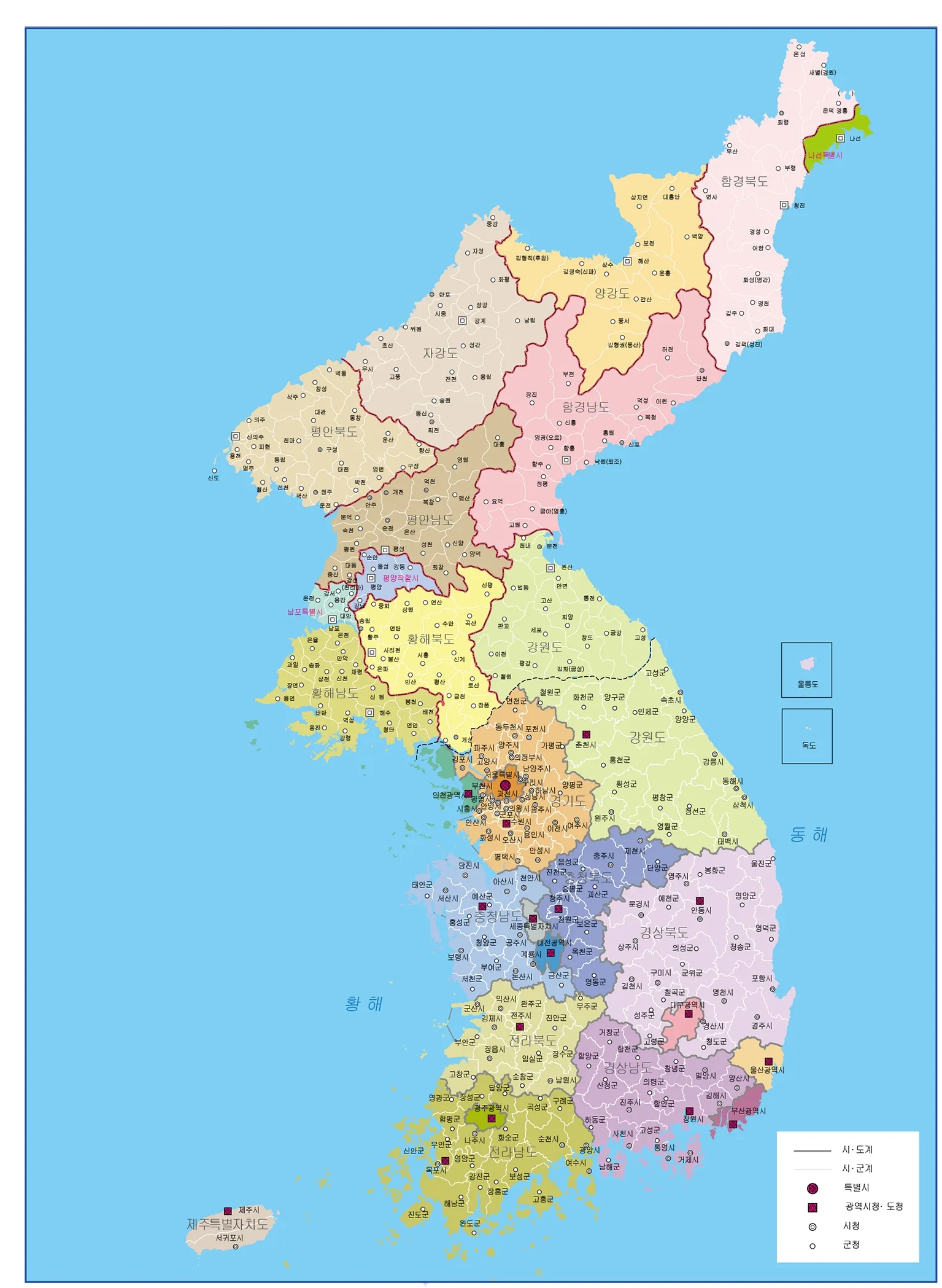 우리나라지도 크게보기 한국지도 이미지 대한민국지도_2