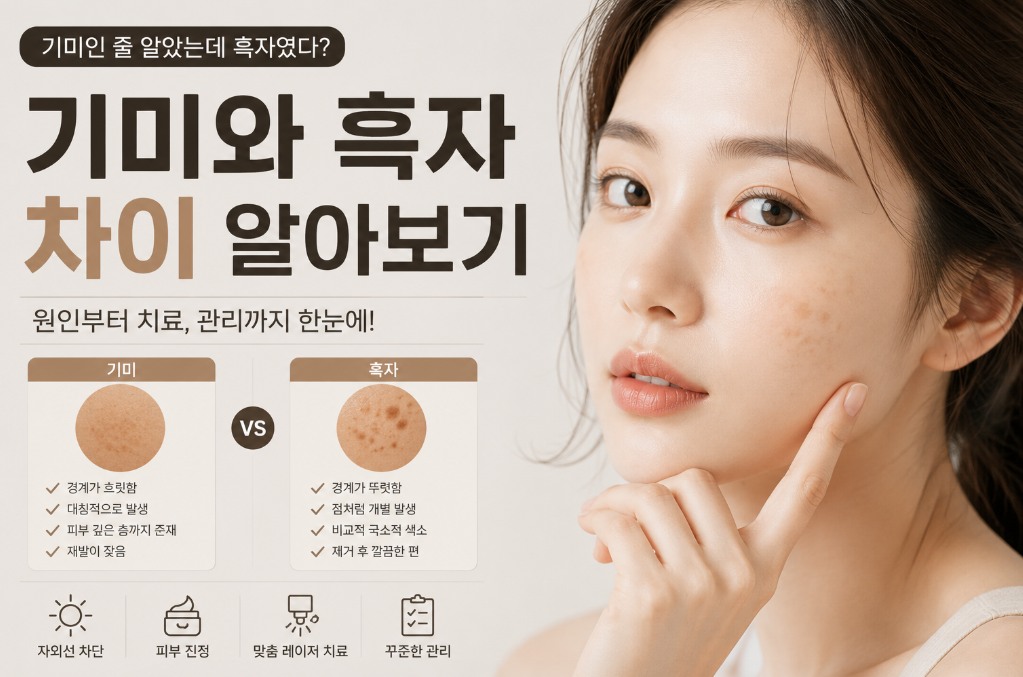 기미와 흑자 차이 알아보기