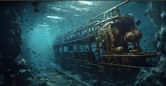 심해에-가라앉은-타이태닉호