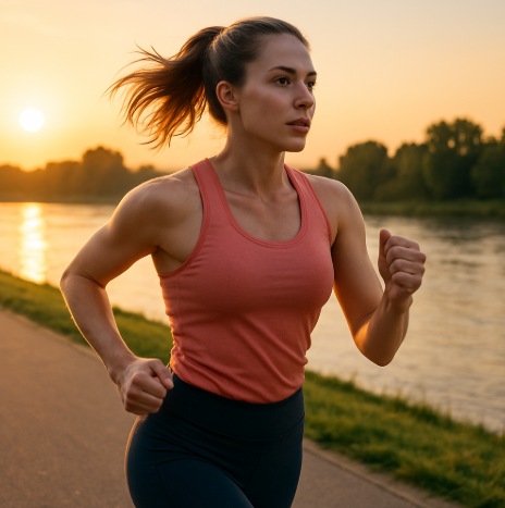 달리기 하는 여성 이미지
