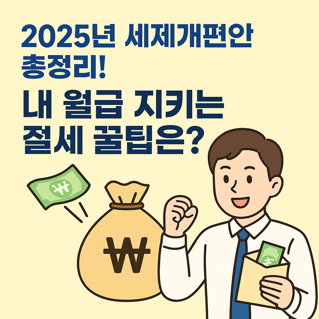 2025년 세제개편안 총정리! 내 월급 지키는 절세 꿀팁은?