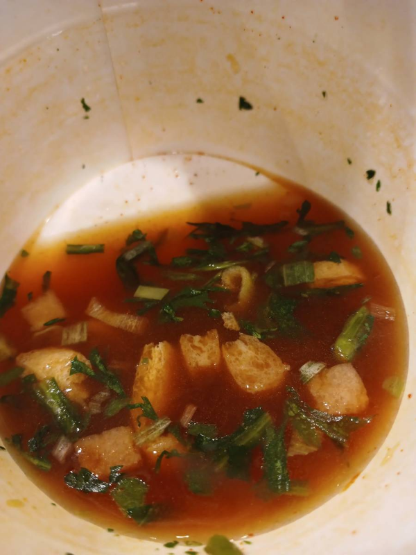 즉석우동 국물만 남다