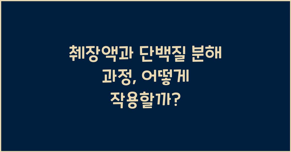 췌장액, 단백질 분해 과정