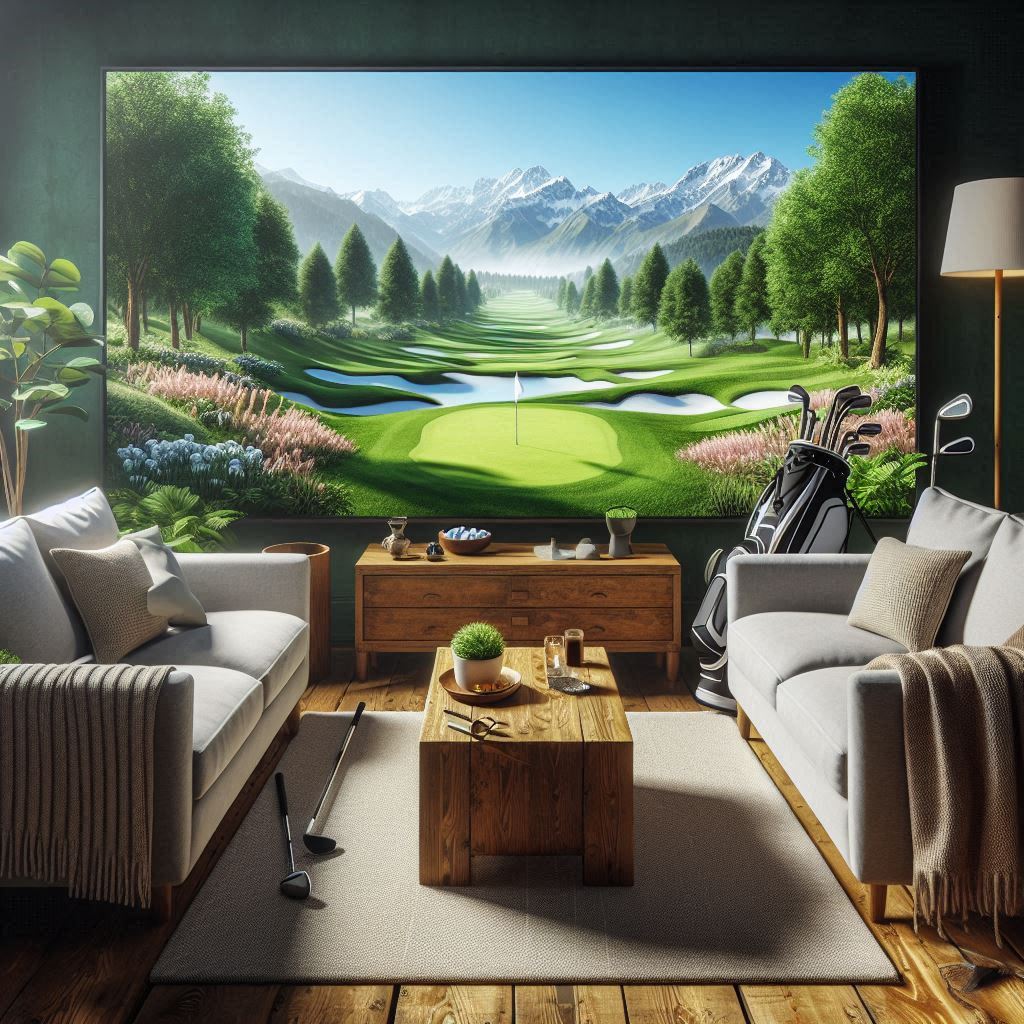 스크린골프장 배경