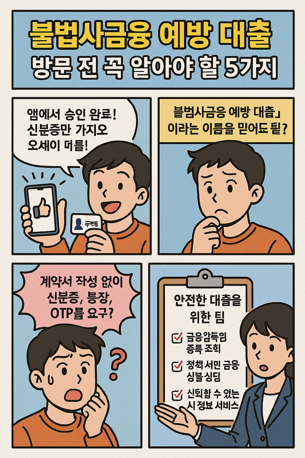 불법사금융 예방 대출 방문 전 꼭 알아야 할 5가지