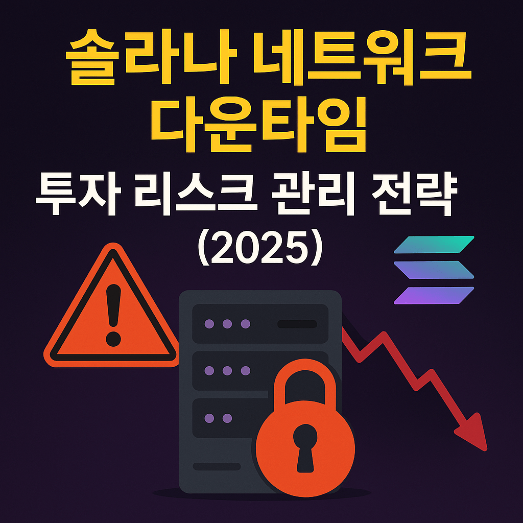 솔라나 네트워크 다운타임 완전 분석: 실제 사례와 투자 리스크 관리 전략 (2025)