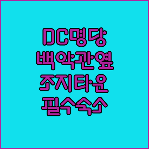 워싱턴 DC 중심가 호텔 추천 화이트..