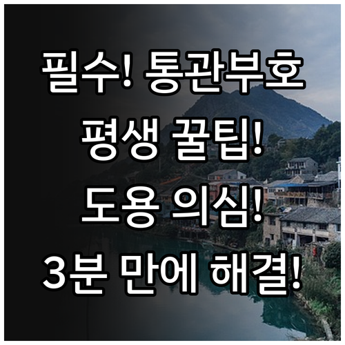 개인통관고유부호 발급 평생 사용법 및..