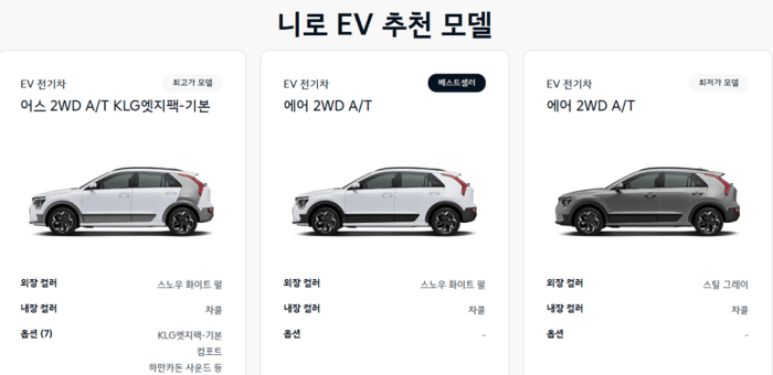 기아 전기차 종류 니로 ev
