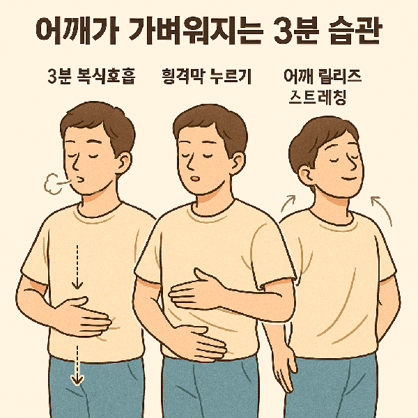 어깨가 가벼워지는 3분 습관 &ndash; 오늘부터 걷기 전에 이 세 가지만 하세요