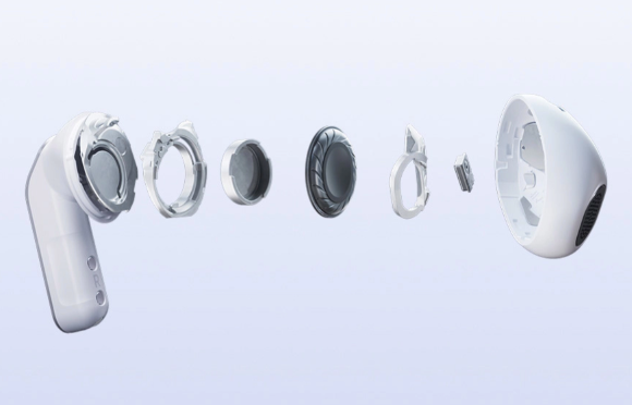 갤럭시버즈4가 분해된 모습