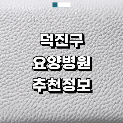 전주 덕진구 요양병원